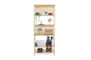 FC Akira Shelves Walnut Shoe Rack Si P