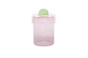 FC Poppett Small Glass Pot Pink Emz T
