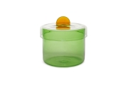 FC Poppett Wide Glass Pot Olive Green Aqt Bq