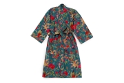 Paradise Cotton Robe (Dark Teal)