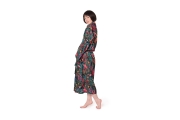 Tropical Cotton Robe (Dark Teal)