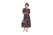 Tropical Cotton Robe (Dark Teal)