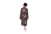 Tropical Cotton Robe (Dark Teal)