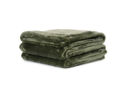 FC Deep Fleece Throw Deep Green