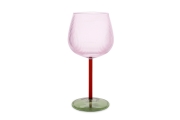 FC Rapallo Wine Glass Pink Amber Olive Green