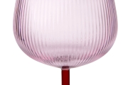 FC Rapallo Wine Glass Pink Amber Olive Green