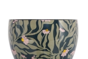 FC Daisies Enamel Plant Pot