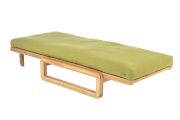 Loop - Single Seater Solid Oak Sofa Bed - Unfolded