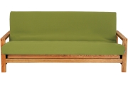 Quad 3 Seater Oak Sofa Bed 1