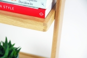 Oak Leaning Ladder Shelves
