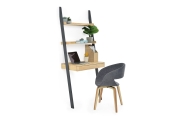 Rubberwood And Painted Leaning Desk