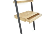 Rubberwood And Painted Leaning Desk