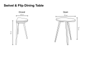 Swivel Flip Dining Table