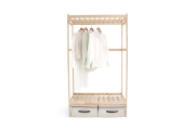 Birch Drape Wardrobe Wide