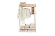 Birch Drape Wardrobe Wide