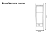 Drape Wardrobe Narrow
