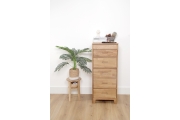 FC Oak Narrow Vanity Chest Of Drawers