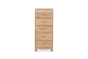 FC Oak Narrow Vanity Chest Of Drawers