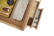 FC Oak Narrow Vanity Chest Of Drawers