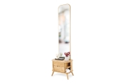 Oak Tall Tambour Mirror