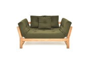Oak Snuggler  Sofa Bed - Front view