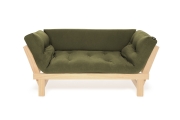 Pine Switch Sofa Bed - Handloom Olive Green