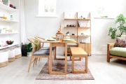Oak Console Table Luxe LS Efd O