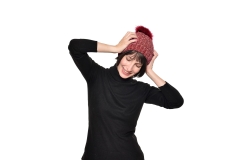 FC Bobble Hat Garnet Red