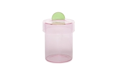 FC Poppett Small Glass Pot Pink Emz T