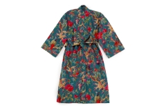 Paradise Cotton Robe (Dark Teal)