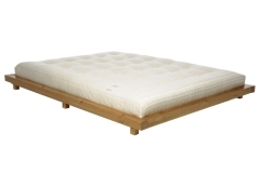 Platform Bed Pine With Elm Stain Frame And Deepsleep Mattress