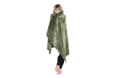 FC Deep Fleece Throw Deep Olive