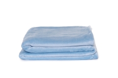 FC Deep Fleece Throw Soft Blue