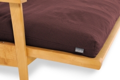 BF Seater Cover Half Rib Aubergine