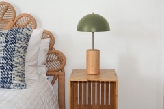 FC Bell Table Lamp Olive Green LF Bromley