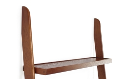 Dark Oak Wide Leaning  Ladder Shelves