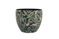FC Daisies Enamel Plant Pot