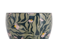 FC Daisies Enamel Plant Pot