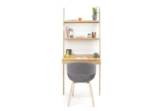 Oak Leaning Ladder Desk