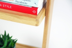 Oak Leaning Ladder Shelves