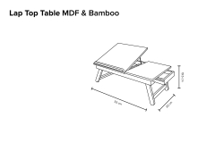 Laptop MDF Bamboo