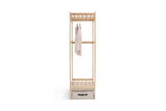 Birch Drape Wardrobe Narrow