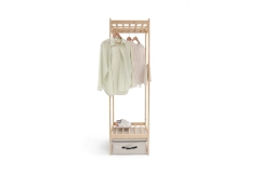 Birch Drape Wardrobe Narrow