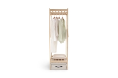 Birch Drape Wardrobe Narrow