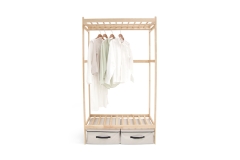 Birch Drape Wardrobe Wide