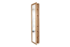FC Oak Tall Mirror Cabinet