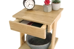 FC Oak Laya Low Bedside Table