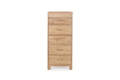 FC Oak Narrow Vanity Chest Of Drawers