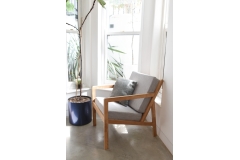 FC Oak Loop Chair LS BL
