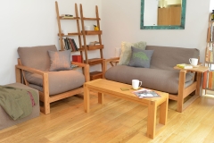 Oak Console Coffee Table